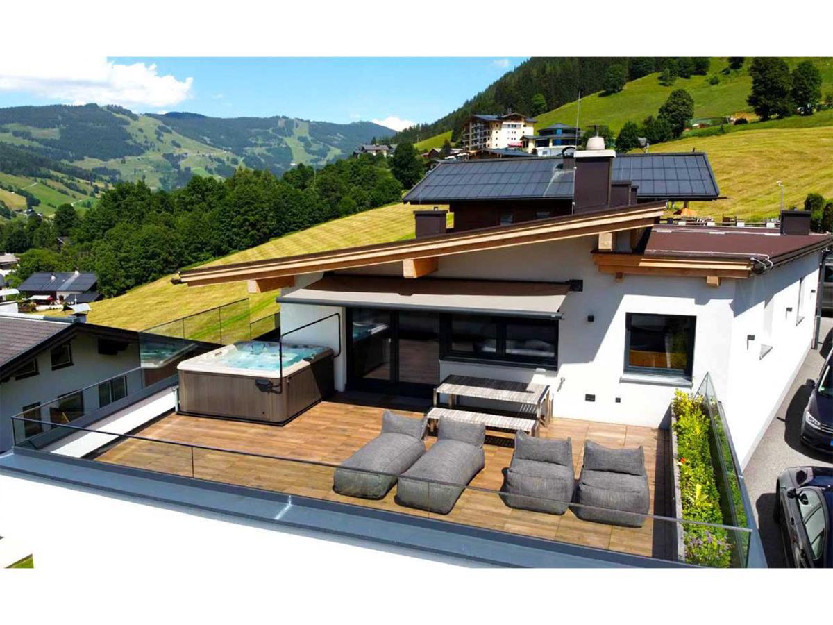 Ferienwohnungen Falkenstein Hinterglemm Saalbach Exterior foto